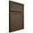 Shiloh Cabinetry Full Overlay Concord Alder Plain Cut Caviar Door