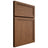 Shiloh Cabinetry Full Overlay Concord Alder Plain Cut Walnut Door