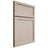 Shiloh Cabinetry Full Overlay Concord Alder Plain Cut White Sands Door