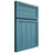 Shiloh Cabinetry Full Overlay Concord Hickory Plain Cut Aqua Door