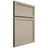 Shiloh Cabinetry Full Overlay Concord Maple Plain Cut Pebble Door