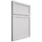Shiloh Cabinetry Full Overlay Concord Paintable Pure White Door