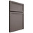 Shiloh Cabinetry Full Overlay Concord Poplar Plain Cut Heatherstone Door