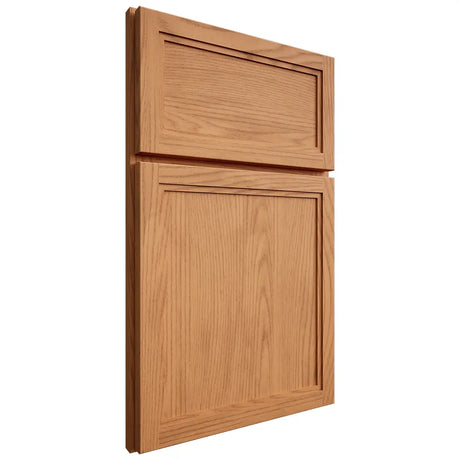 Shiloh Cabinetry Full Overlay Concord Red Oak Plain Cut Medium Door