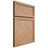 Shiloh Cabinetry Full Overlay Concord Red Oak Plain Cut Natural Door