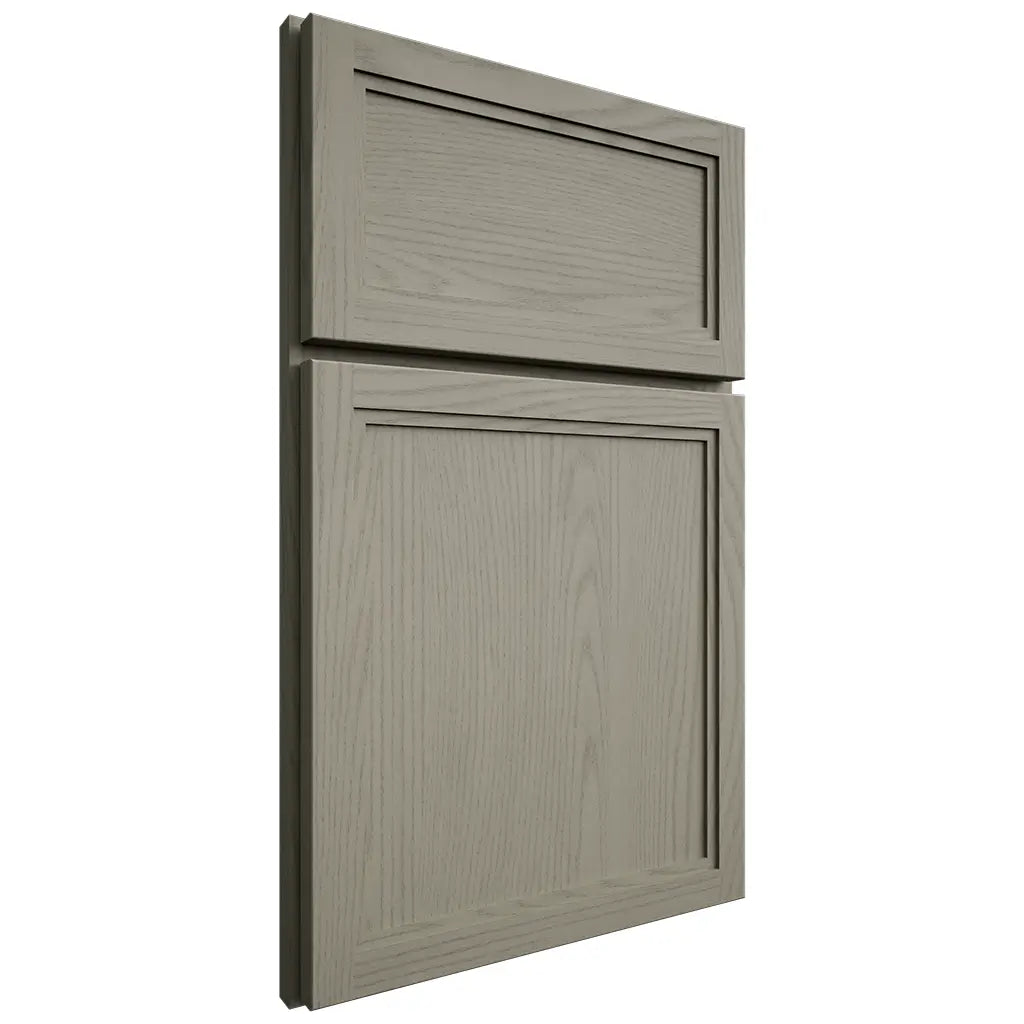 Shiloh Cabinetry Full Overlay Concord Red Oak Plain Cut Thyme Door