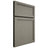 Shiloh Cabinetry Full Overlay Concord Walnut Plain Cut Thyme Door