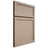 Shiloh Cabinetry Full Overlay Concord White Oak Quarter Sawn Straw Door