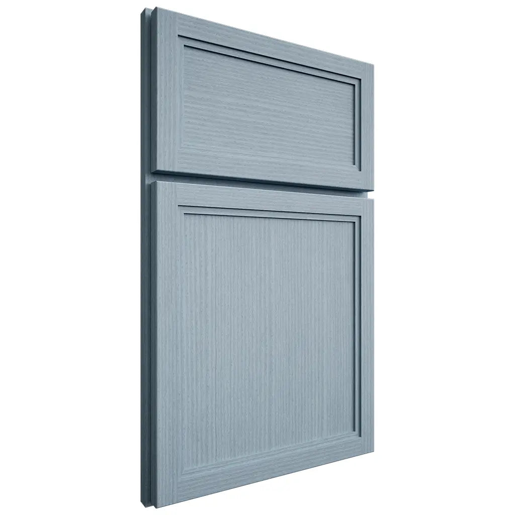 Shiloh Cabinetry Full Overlay Concord White Oak Rift Cut Sky Door