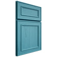 Shiloh Cabinetry Full Overlay Dalton Alder Plain Cut Aqua Door