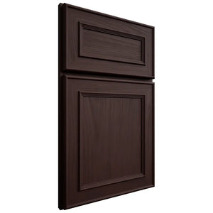 Shiloh Cabinetry Full Overlay Dalton Alder Plain Cut Bistre Door