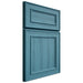 Shiloh Cabinetry Full Overlay Dalton Hickory Plain Cut Aqua Door