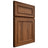Shiloh Cabinetry Full Overlay Dalton Hickory Plain Cut Burnt Sugar Door