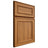 Shiloh Cabinetry Full Overlay Dalton Hickory Plain Cut Medium Door