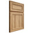Shiloh Cabinetry Full Overlay Dalton Hickory Plain Cut Natural Door