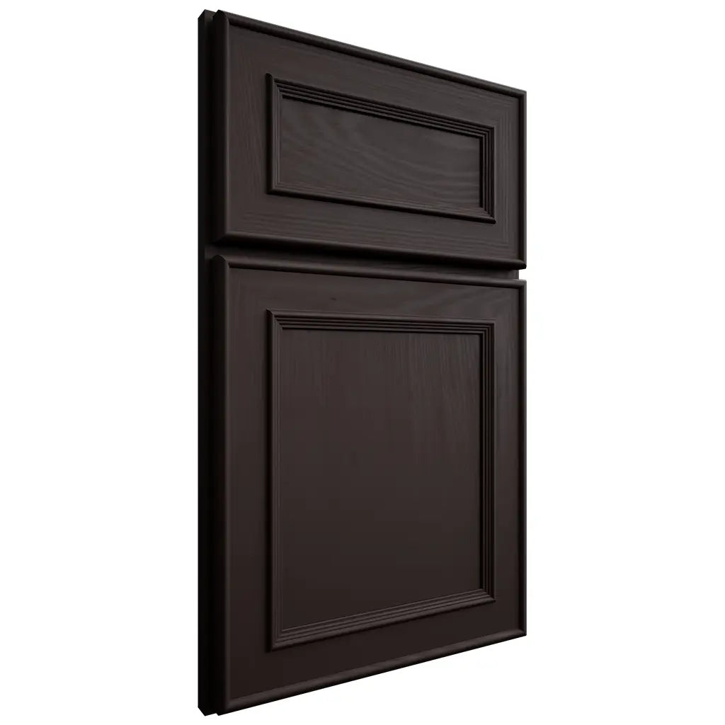 Shiloh Cabinetry Full Overlay Dalton Maple Plain Cut Espresso Door