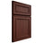 Shiloh Cabinetry Full Overlay Dalton Maple Plain Cut Sable Door