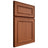 Shiloh Cabinetry Full Overlay Dalton Maple Plain Cut Spice Door
