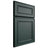 Shiloh Cabinetry Full Overlay Dalton Paintable Billiard Green Door