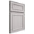Shiloh Cabinetry Full Overlay Dalton Paintable Light French Gray Door