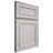 Shiloh Cabinetry Full Overlay Dalton Paintable Mindful Gray Door