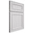 Shiloh Cabinetry Full Overlay Dalton Paintable Pure White Door