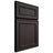 Shiloh Cabinetry Full Overlay Dalton Poplar Plain Cut Carbon Door