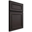 Shiloh Cabinetry Full Overlay Dalton Poplar Plain Cut Carbon Door