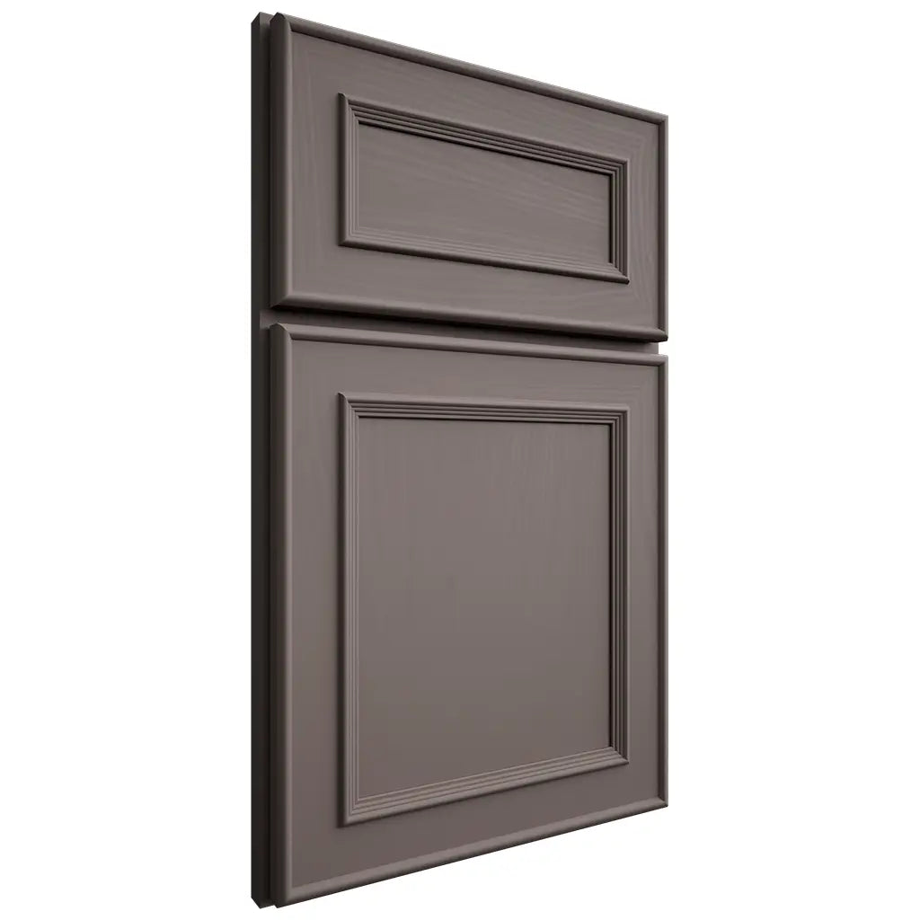 Shiloh Cabinetry Full Overlay Dalton Poplar Plain Cut Heatherstone Door