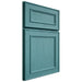 Shiloh Cabinetry Full Overlay Dalton Red Oak Plain Cut Aqua Door