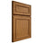 Shiloh Cabinetry Full Overlay Dalton Red Oak Plain Cut Autumn Door