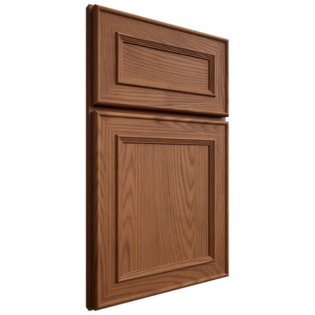 Shiloh Cabinetry Full Overlay Dalton Red Oak Plain Cut Braun Door