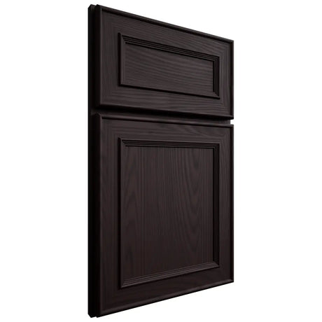 Shiloh Cabinetry Full Overlay Dalton Red Oak Plain Cut Espresso Door