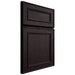 Shiloh Cabinetry Full Overlay Dalton Red Oak Plain Cut Espresso Door