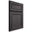 Shiloh Cabinetry Full Overlay Dalton Red Oak Plain Cut Harbor Door