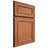 Shiloh Cabinetry Full Overlay Dalton Red Oak Plain Cut Harvest Door