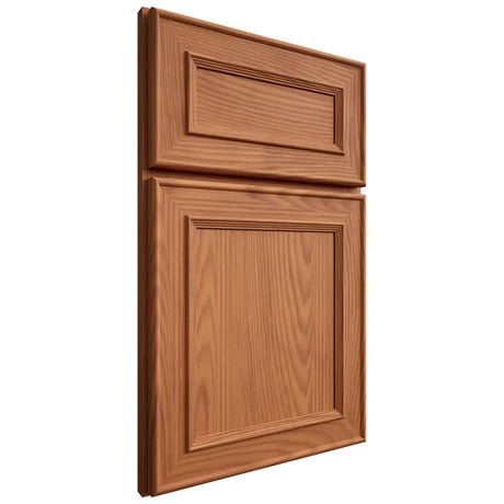 Shiloh Cabinetry Full Overlay Dalton Red Oak Plain Cut Harvest Door