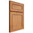 Shiloh Cabinetry Full Overlay Dalton Red Oak Plain Cut Medium Door