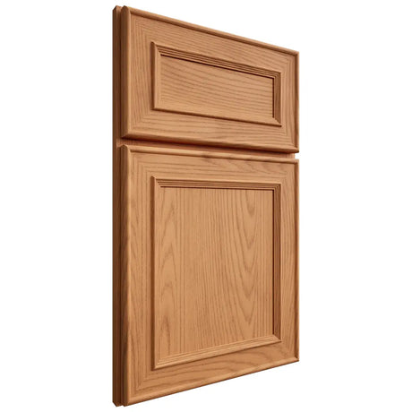 Shiloh Cabinetry Full Overlay Dalton Red Oak Plain Cut Medium Door