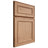 Shiloh Cabinetry Full Overlay Dalton Red Oak Plain Cut Natural Door