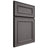 Shiloh Cabinetry Full Overlay Dalton Walnut Plain Cut Cadet Door