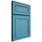 Shiloh Cabinetry Full Overlay Dalton White Oak Plain Cut Aqua Door