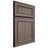 Shiloh Cabinetry Full Overlay Dalton White Oak Plain Cut Clay Door
