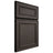 Shiloh Cabinetry Full Overlay Dalton White Oak Plain Cut Creekside Door