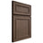 Shiloh Cabinetry Full Overlay Dalton White Oak Plain Cut Mineral Door