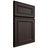 Shiloh Cabinetry Full Overlay Dalton White Oak Plain Cut Morel Door