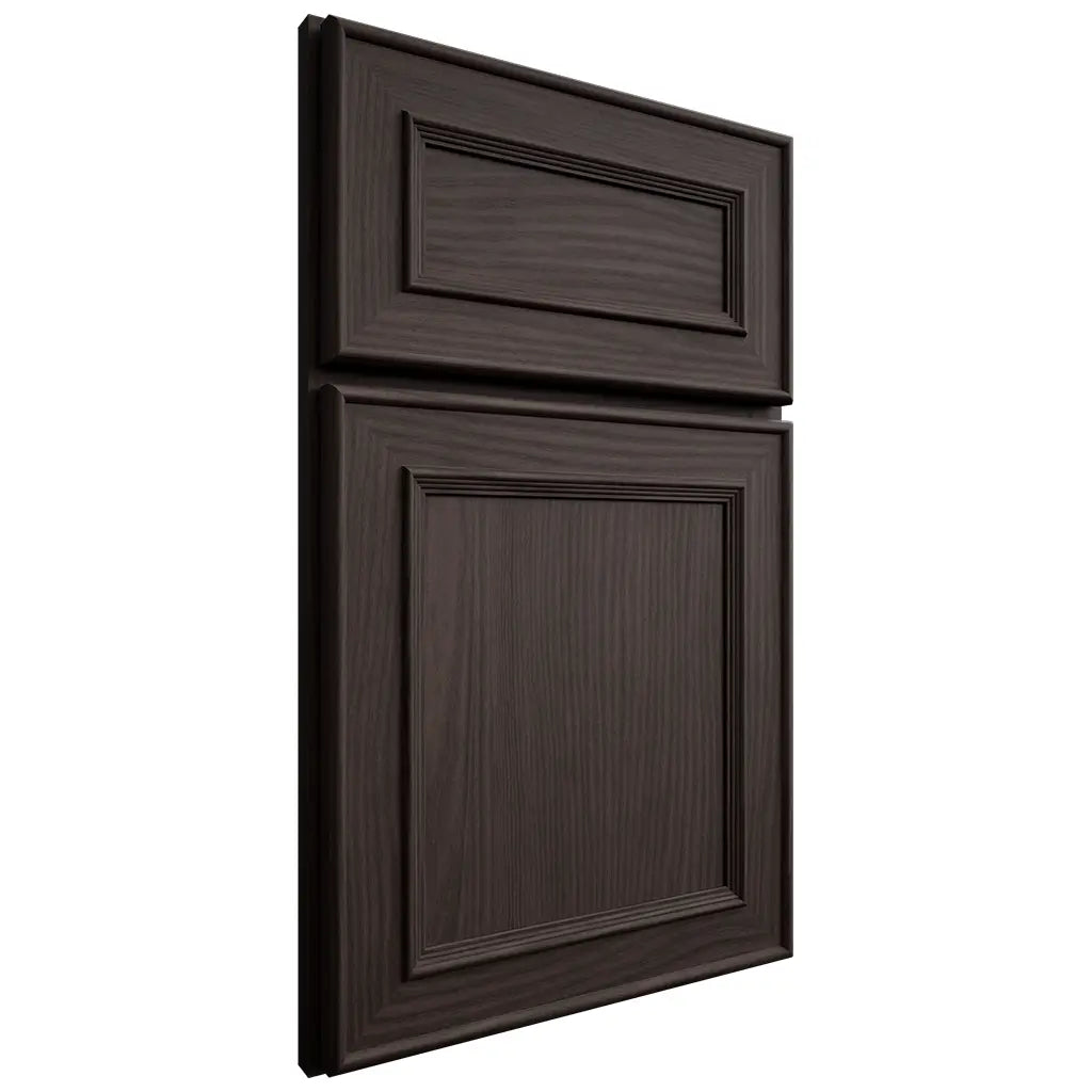 Shiloh Cabinetry Full Overlay Dalton White Oak Plain Cut Morel Door