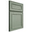 Shiloh Cabinetry Full Overlay Dalton White Oak Plain Cut Moss Door