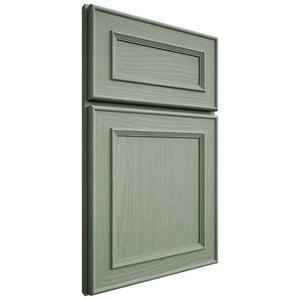 Shiloh Cabinetry Full Overlay Dalton White Oak Plain Cut Moss Door