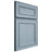 Shiloh Cabinetry Full Overlay Dalton White Oak Plain Cut Sky Door